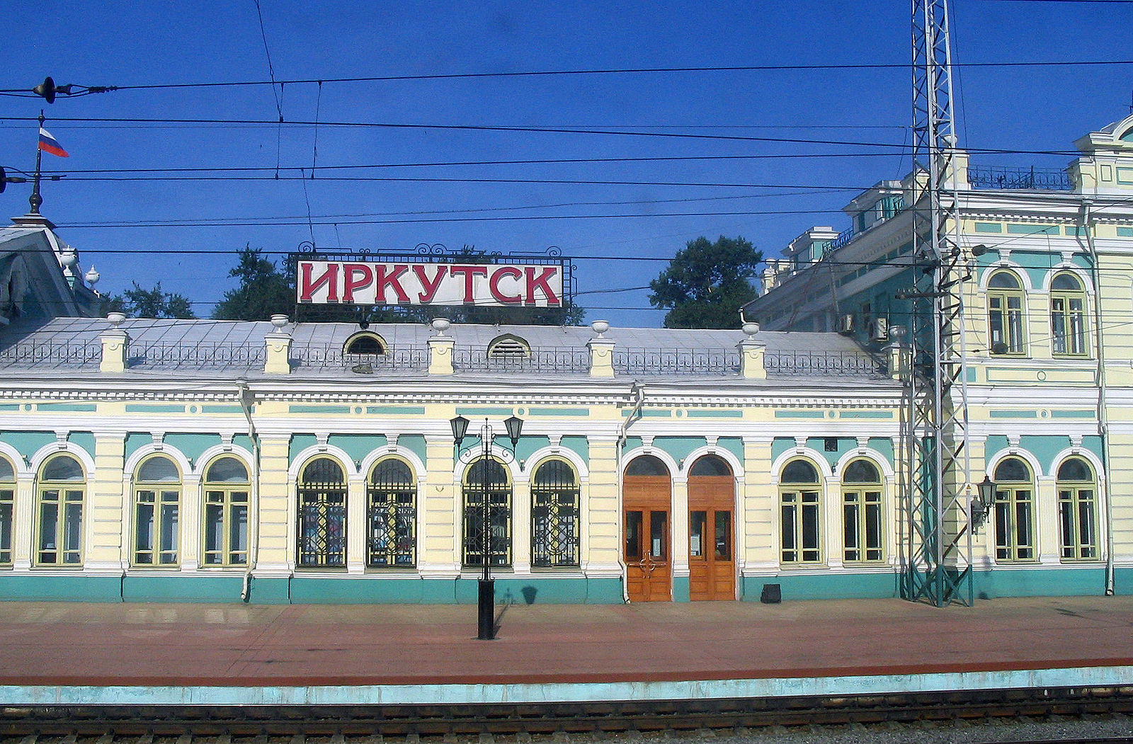 Залізнична станція в Іркутську (Фото: public domain)