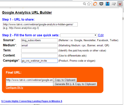Google Analytics URL Builder   ( «Компоновщик URL» від Google)